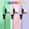 Cable iphone USB de données en silicone liquide résistant pour iPhone