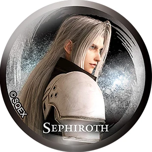 Final Fantasy VII FF7 Game Badge 50mm Cloud Strife Aerith