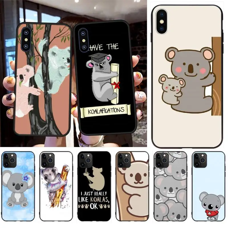 HPCHCJHM милый мультяшный коала ТПУ Мягкий силиконовый чехол для телефона iPhone 11 pro XS