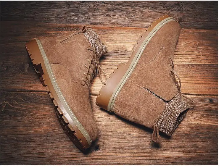 super style man Martin boots cool British style men casual cotton boots classic high tube men casual boots botas hombre
