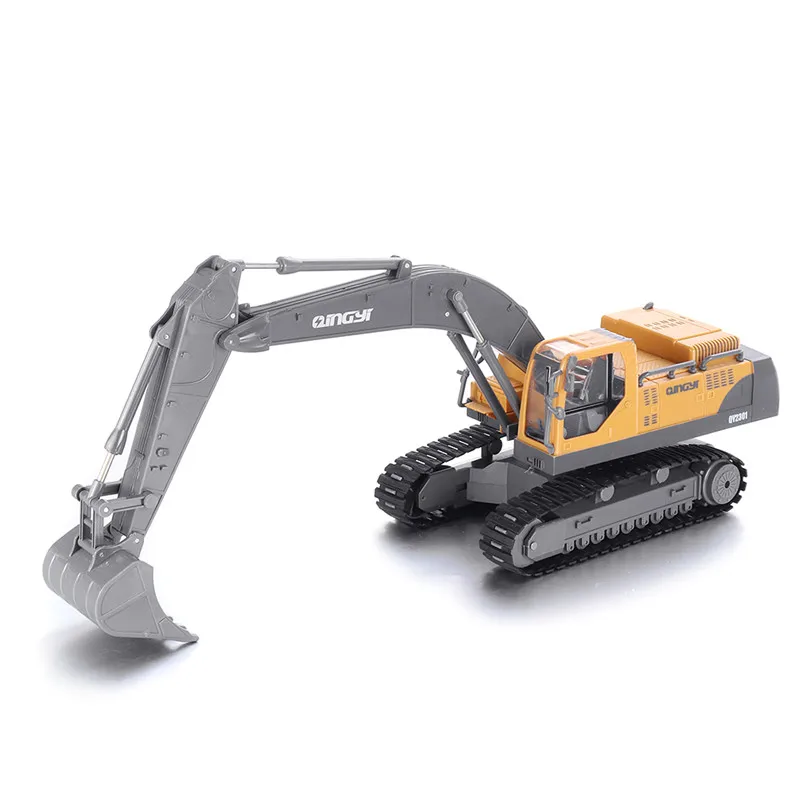 QY2301 2,4G 1/28 8CH двигатель щетки и ESC RC экскаватор модели автомобиля со звуком 360 градусов вращения