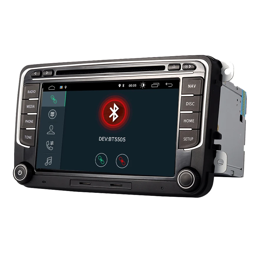 Discount RNS 510 Android 9.0 Car DVD Player for VW golf 5 6 Touran Passat B6 CC Jetta polo Tiguan Magotan radio GPS Multimedia Player 3