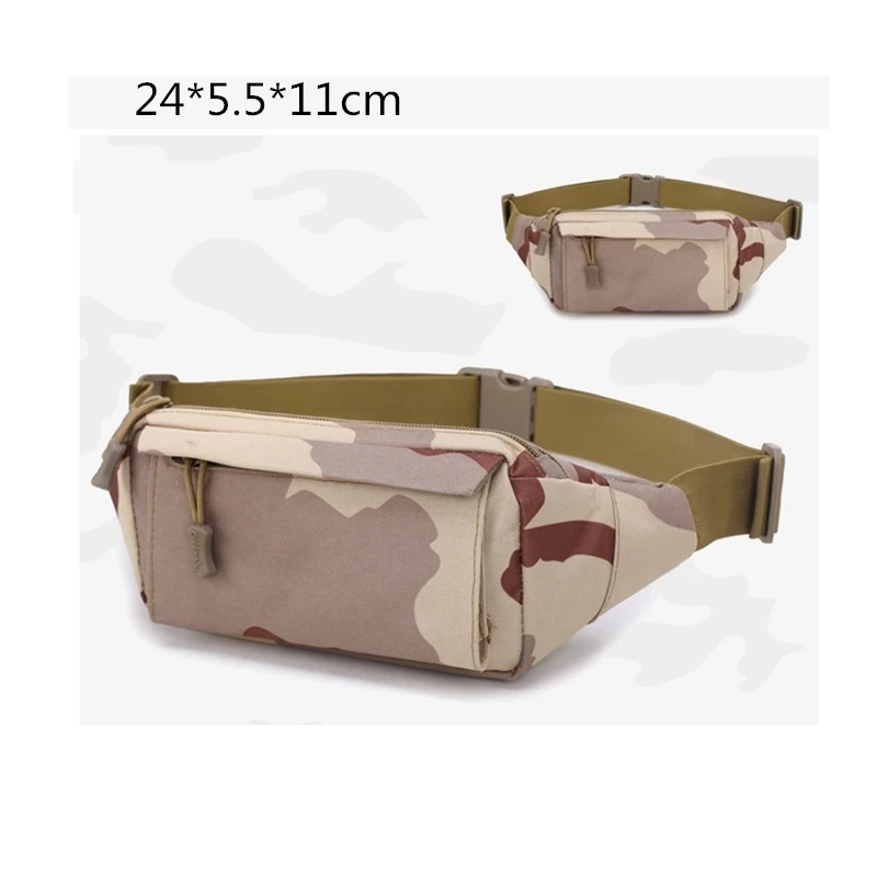 Desert Camo Bag Vilead, водонепроницаемая оксфордская камуфляжная Сумка для бега, для спорта на открытом воздухе, для фитнеса, поясная сумка для мужчин и женщин, рюкзак для путешествий, походная сумка - Цвет: Desert Camo Bag
