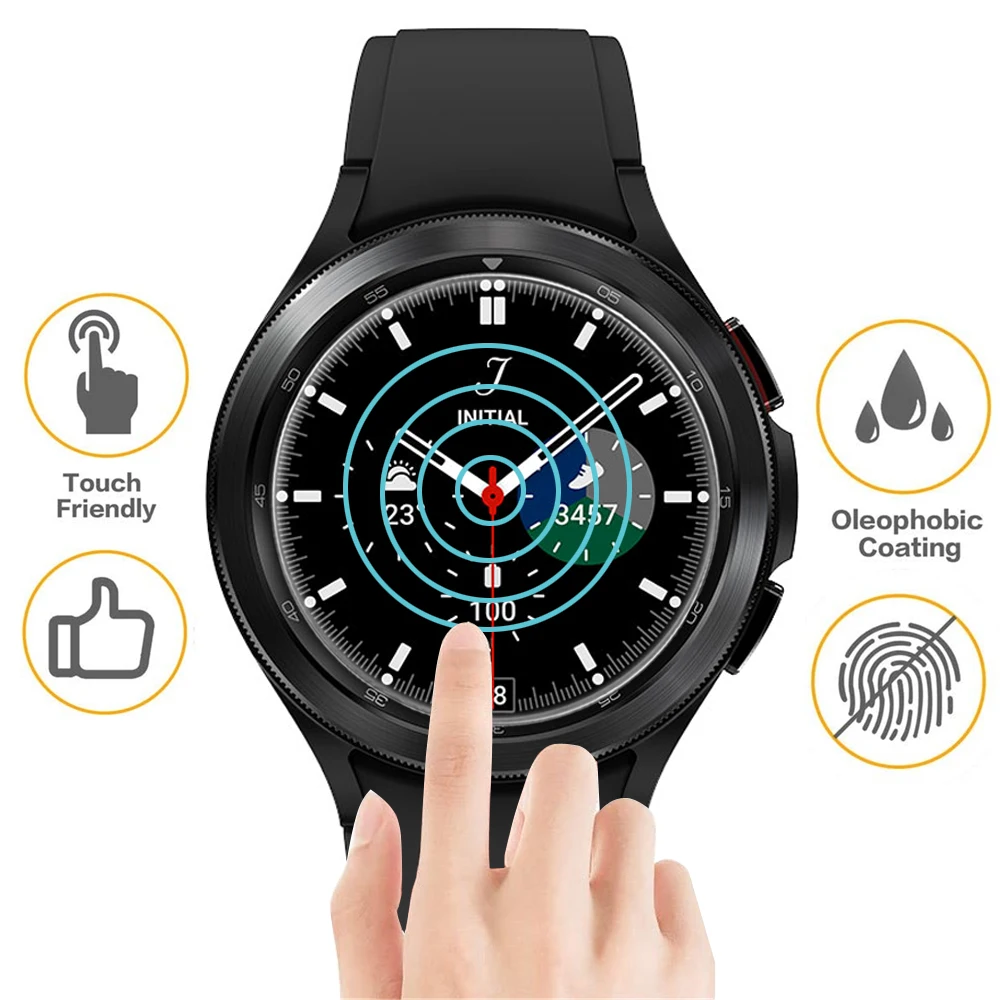 Закаленное стекло для Samsung Galaxy Watch 4/5/5Pro/6 44 мм 40 мм 45 мм Защитная пленка для экрана Galaxy Watch 4 42 мм 46 мм Прозрачная пленка HD с защитой от царапин 1-5 шт.