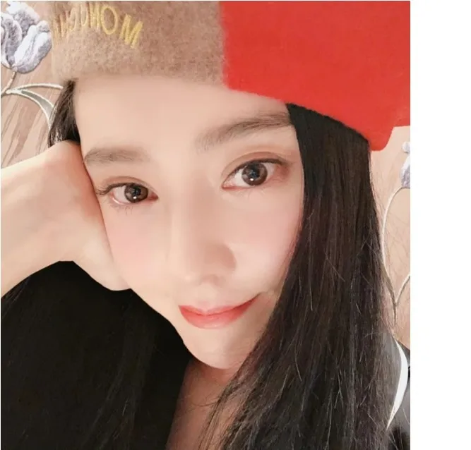 Fan Bingbing же красного кофейного цвета сочетающиеся шерстяные береты шапки кепки s Осень Зима художника шляпа