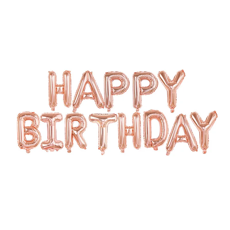 Воздушные шары из фольги с надписью Happy Birthday 16 дюймов|Воздушные и аксессуары| |