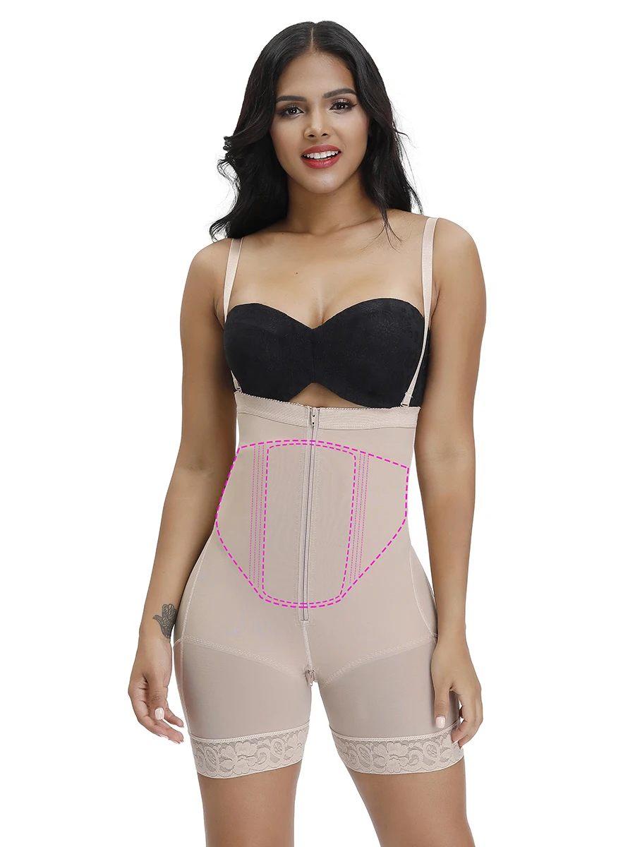 HEXIN Ab Board Post Surgery Compression Board Skin-Friendly Lipo Foam Flattening Abdominal Board Tummy Tuck Postpartum Recovery shapewear shorts