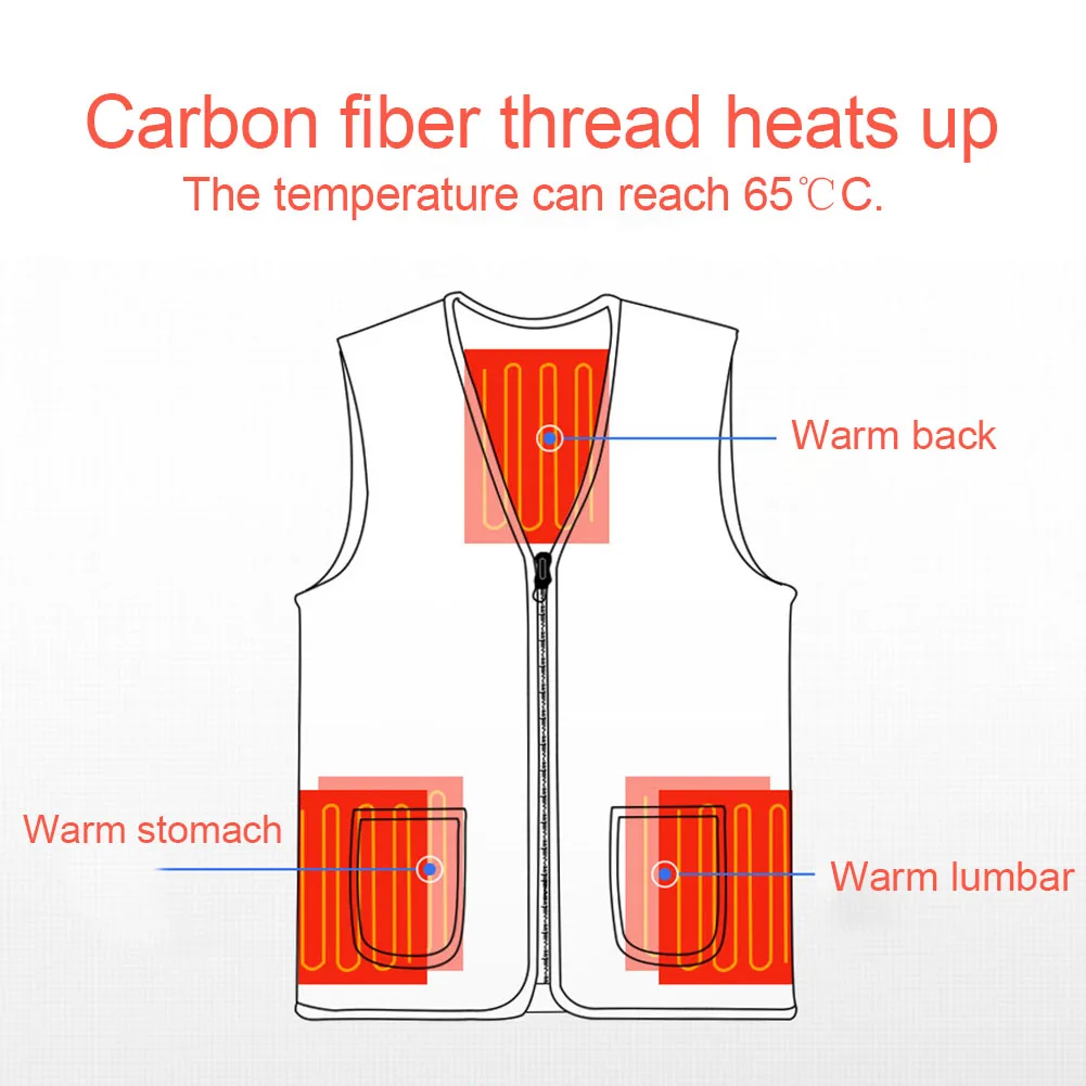 Электрический usb-нагревательный жилет для мужчин и женщин, теплый жилет, куртка, зимняя одежда для катания на лыжах, пеших прогулок, жилеты для спорта на открытом воздухе, теплые