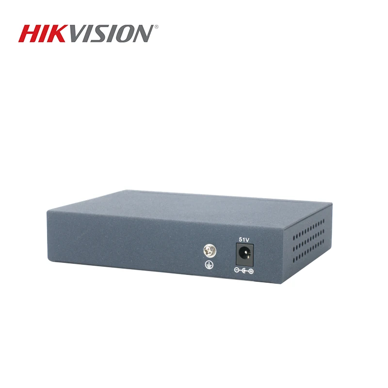 Hikvision Ds Ds-3E0105P-E Switch Non Gestito Poe Switch 5 Porte 10/100 Mbps Adattivo Materiale Del Metallo Per 4Ch Nvr E Cctv Telecamere Ip