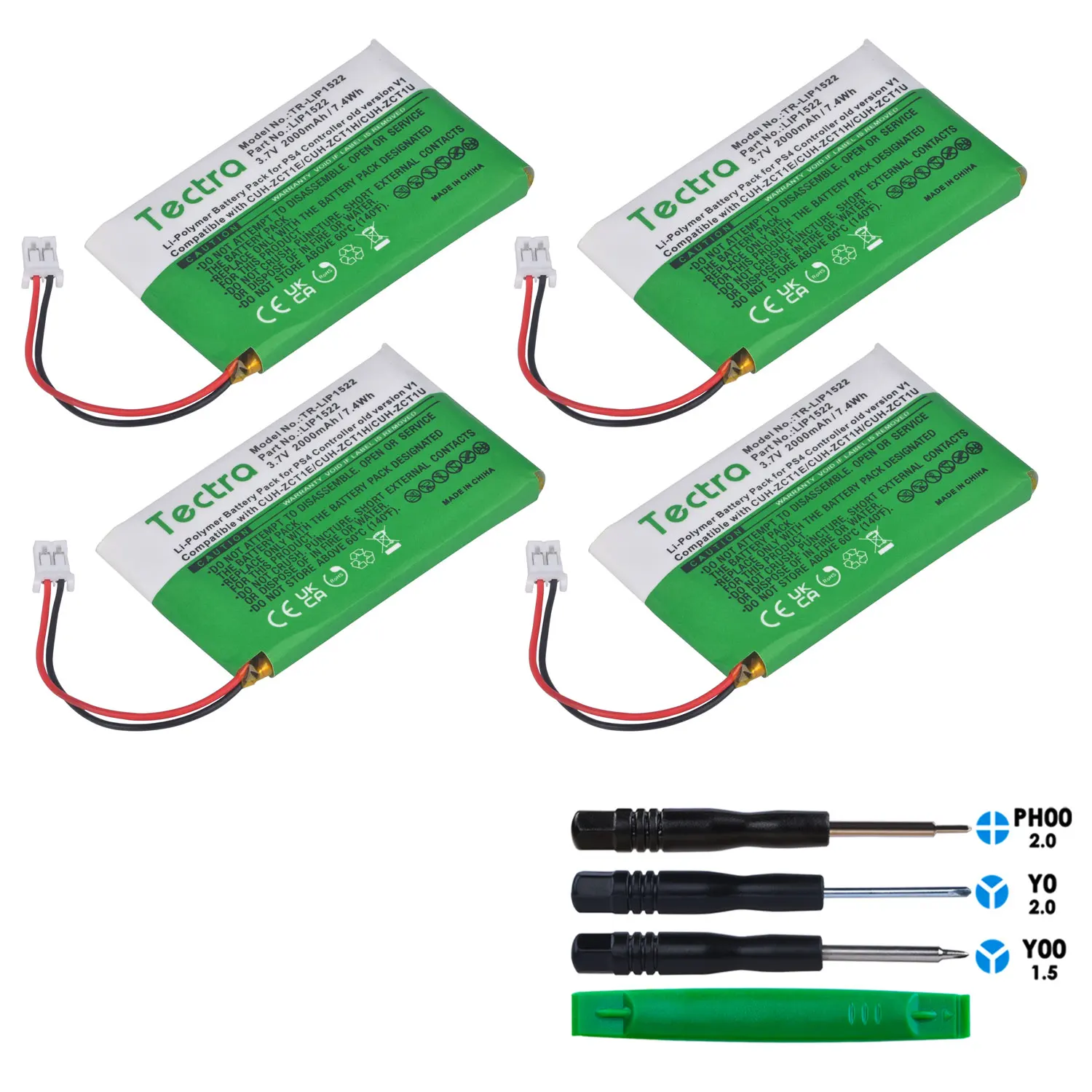 Per Sony Ps4 Ps4 Pro Slim Lip1522 Dualshock 4 V1 V2 Controller Wireless Playstation Gamepad 4X2000Mah Batteria Ricaricabile