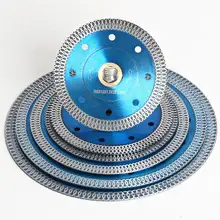 Lame de Scie pour Couper la Pierre de Porcelaine, Disque de Coupe pour le Carrelage en Diamant Super Fin, Segment de Jante Turbo, Diamètre 4 8 Pouces