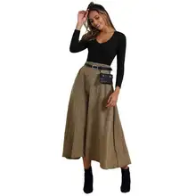 JYSS зимние трендовые шерстяные юбки для женщин в скандинавском стиле redwine хаки теплые плиссированные юбки для девушек FR021