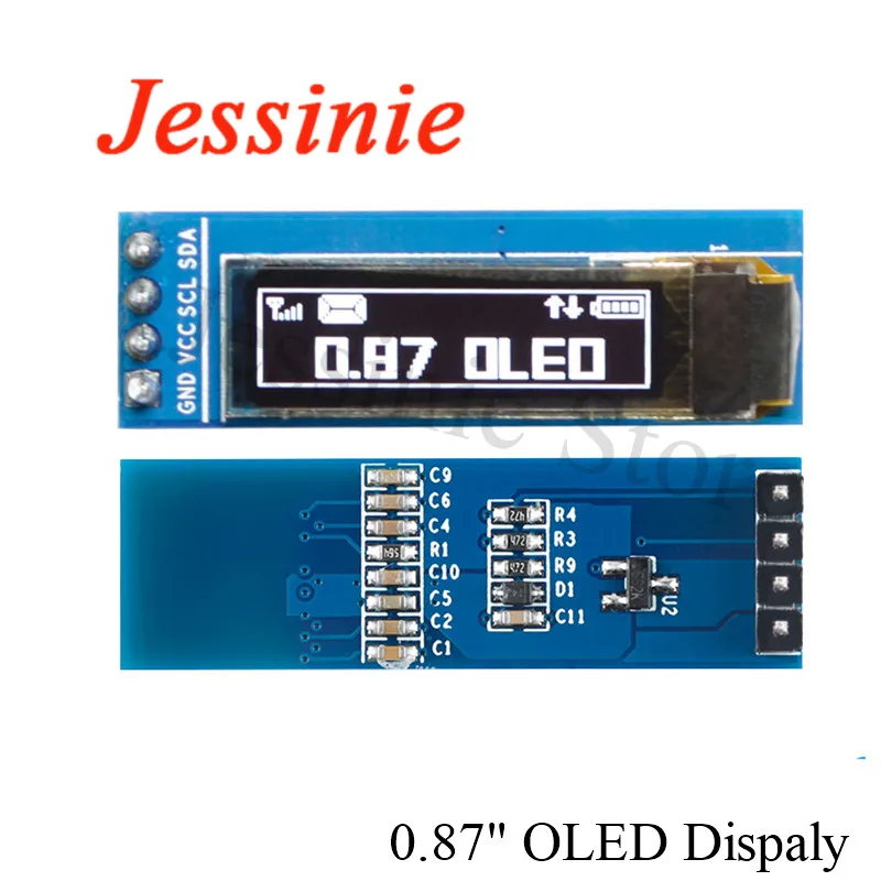 Драйвер для Arduino AVR STM32 светодиодный ЖК-дисплей 0 87x32 128 дюйма белый экран IIC I2C