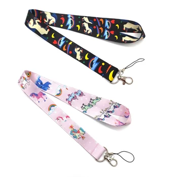 

Cute Unicorn Phone Lanyard Unicorn Lanyard For Keys ID Badge Holders Cartoon Anime Phone Neck Straps With Keychain Keyring