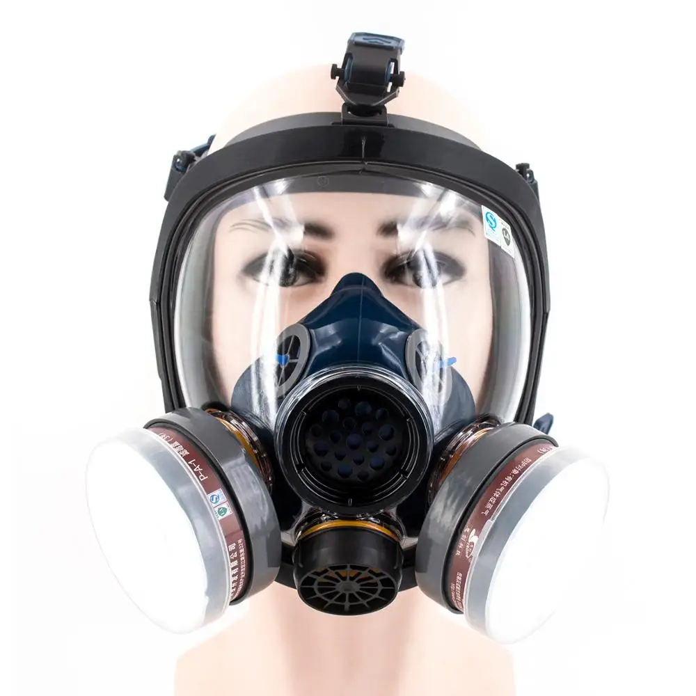 

Bearhoho Full Face Mask Respirator Vapor Oganic Inorganic Gas Ammonia N95 Respirator for Painting,Welding,Pesticide Spraying