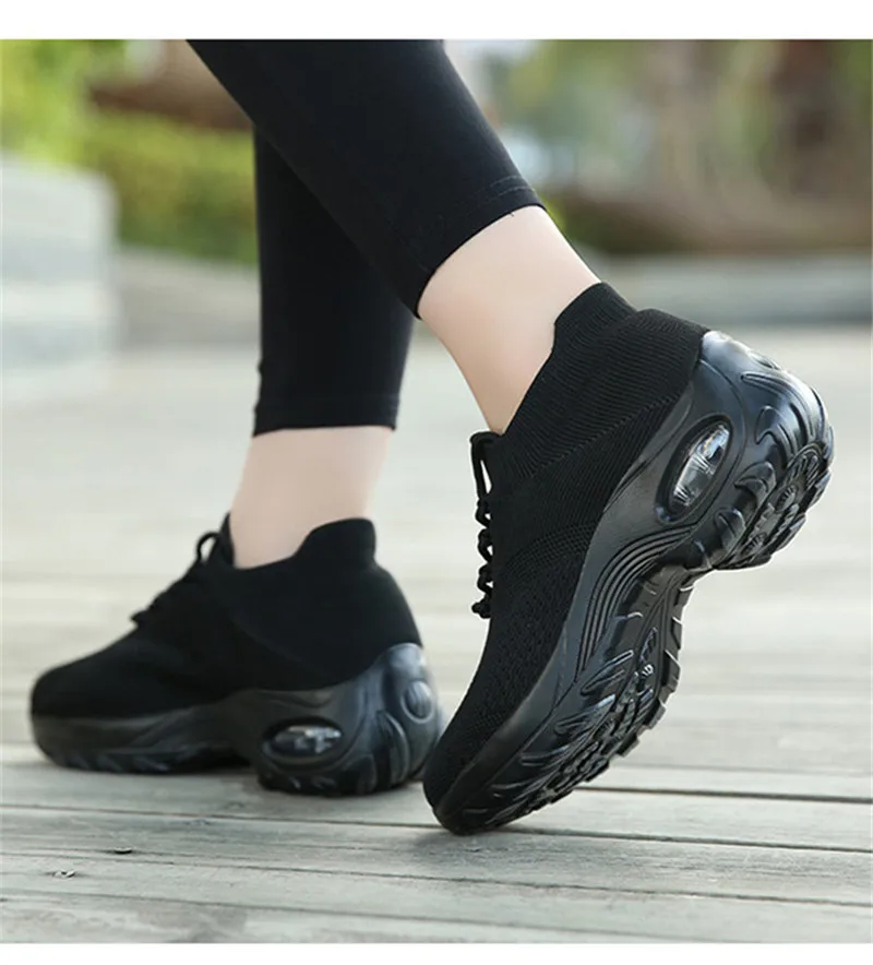 Shoes Woman Sneakers Increase Platform Trainers Women Shoes Casual Lace-Up Feminino Mesh Shoes Womens Sneakers Plus Size VT624 (12)