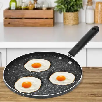 

3-hole Frying Pot Thickened Omelet Cookware Pan Aluminum Non-stick Egg Pancake Steak Pan Cooking Egg Ham Pans Breakfast Maker