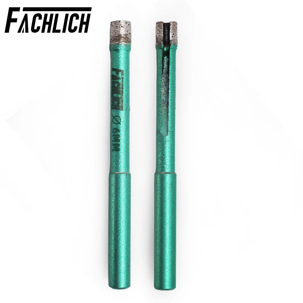 

FACHLICH 2pcs Dia 6mm Welded Diamond Drilling Core Bits Wet Shank Connection