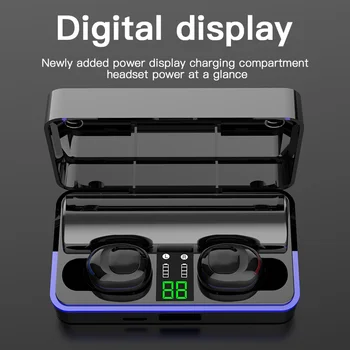 

Bluetooth Earphones Wireless Headphones Touch Control LED With Microphone Sport Waterproof Headsets Earbuds Earphone