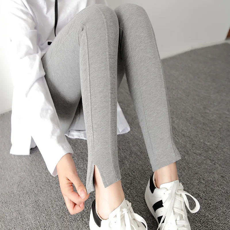 

Net Price 2019 Spring And Autumn New Style Pregnant Women Joint Leggings Elasticity Slim Fit Slit Skinny Maternity Pants