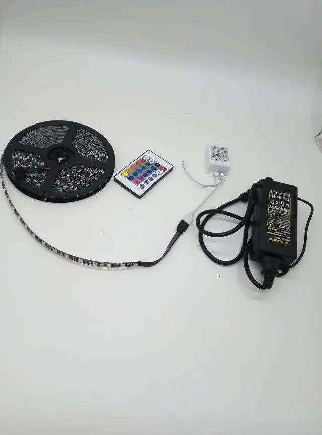 HD 12 V/24 V Colorful Light Belt Blackboard 5050RGB Car Patch Waterproof 60 Lamp LED Epoxy Soft Light Belt