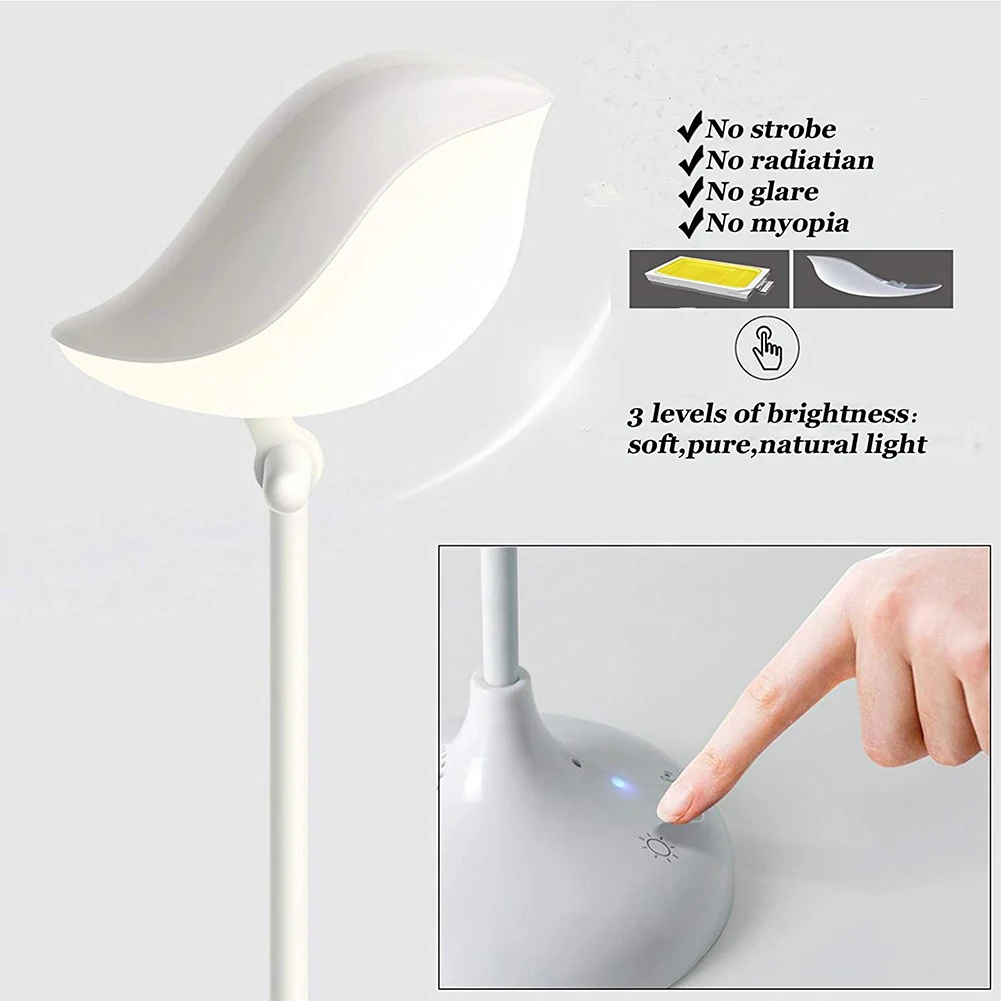Настольная лампа прекрасный регулируемый угол портативный многофункциональный ночник сенсорный датчик Bluetooth динамик свет для чтения