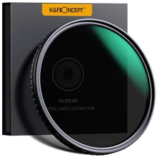K& F Concept 58/67/72/77 мм ND8-ND128 набор УФ-фильтров с нейтральной плотностью фильтр Тонкий Фейдер Градуированный фильтр ND для камеры для Камера цифровой зеркальной камеры Nikon Canon объектив с увеличением без х прожектор