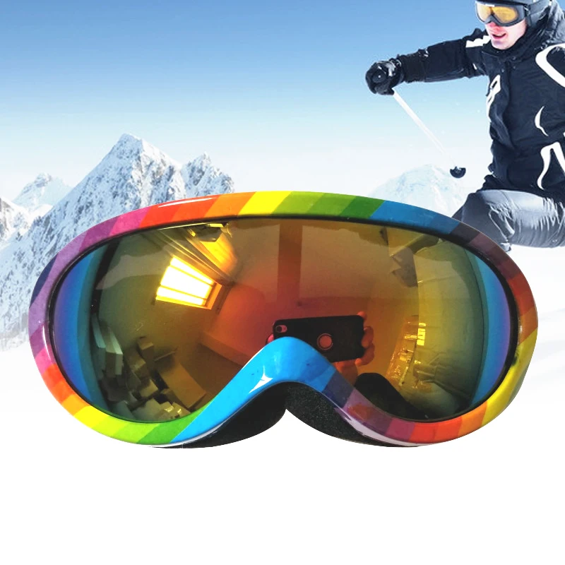 Лыжные очки Детский сноуборд Gafas лыжные очки для мальчиков и девочек горнолыжные очки маска для сноубординга зимние солнцезащитные очки es Oculos De Neve лыжное стекло