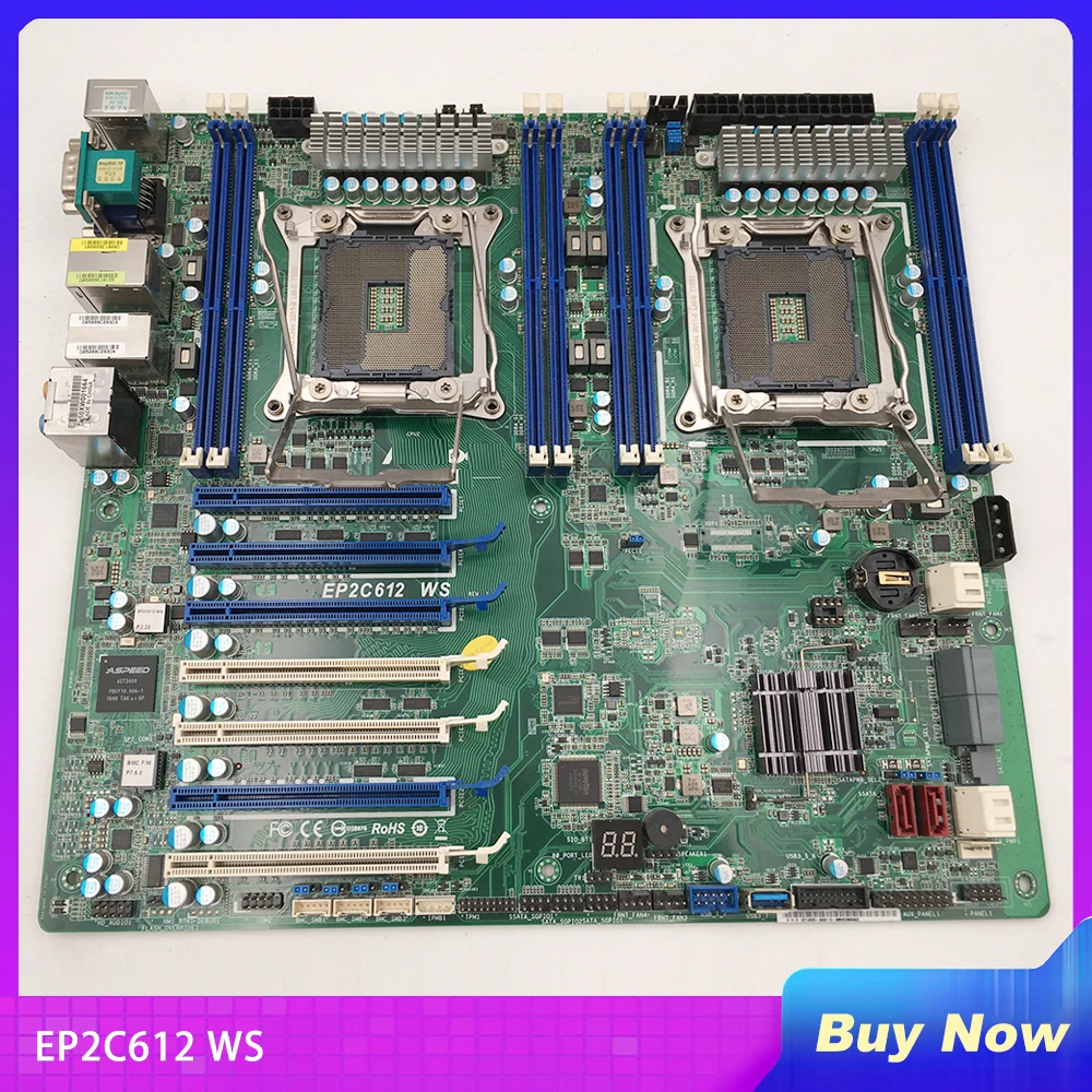 

For ASROCK Server Motherboard Dual Socket LGA 2011 R3 Support E5-2600 V3/V4 Series DDR4 EP2C612 WS
