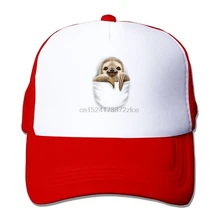 Карманный Ленивец На Заказ, модная мужская женская бейсболка, Кепка с регулируемой сеткой