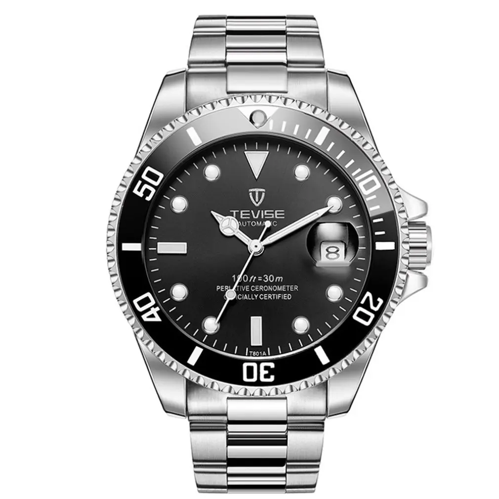 15 Green Water Ghost Watch Men'S Luxury Mechanical Watch Steel Belt Waterproof Automatic Watch Business Watch Men Watch - Цвет: 15