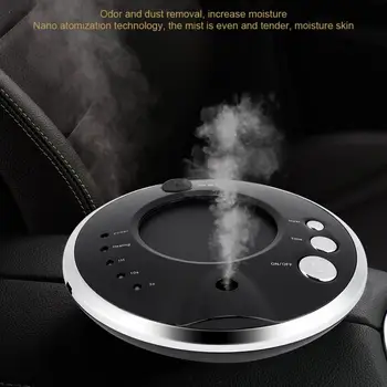 

Air Cleaner Portable Solar USB Air Purifier Cleaner Essential Oil Aroma Humidifier for Car Bedroom Negative Iron Generator new