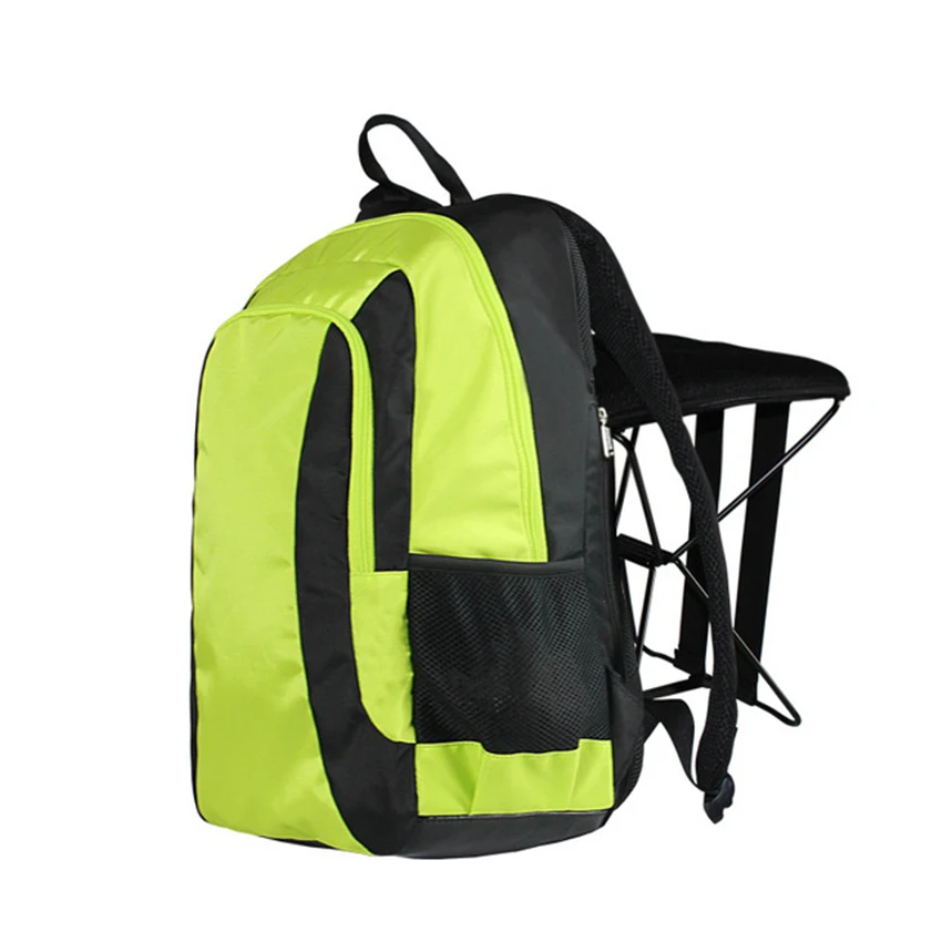 C1338 47L Folding Stool Backpack Fashion Folding Fishing Chair Backpack Leisure Sports Outdoor Mountaineering Hiking