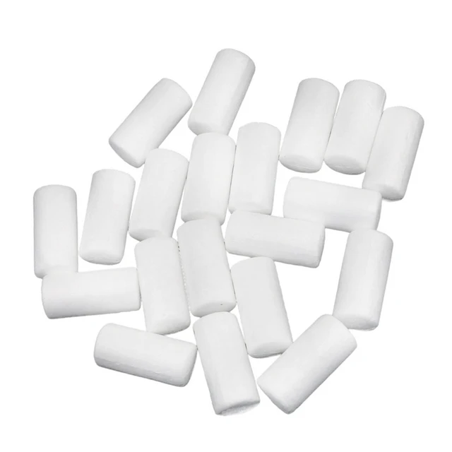 20pcs White Modelling Craft Polystyrene Foam Cylinder Pillar 88mm