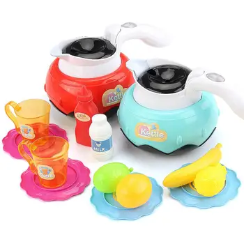 

Simulation Kettle with Frog LED Sound Appliances Food Kit Pretend Play Kids Toy