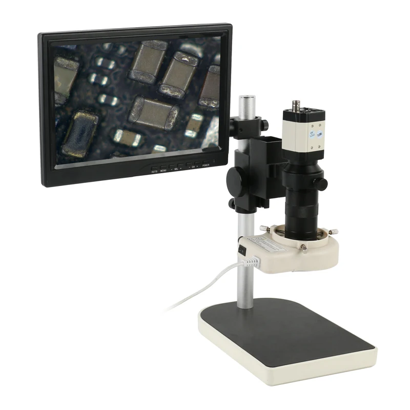 Bnc Ccd Industrial Soldering Microscope Camera 100x Cmount Lens+led