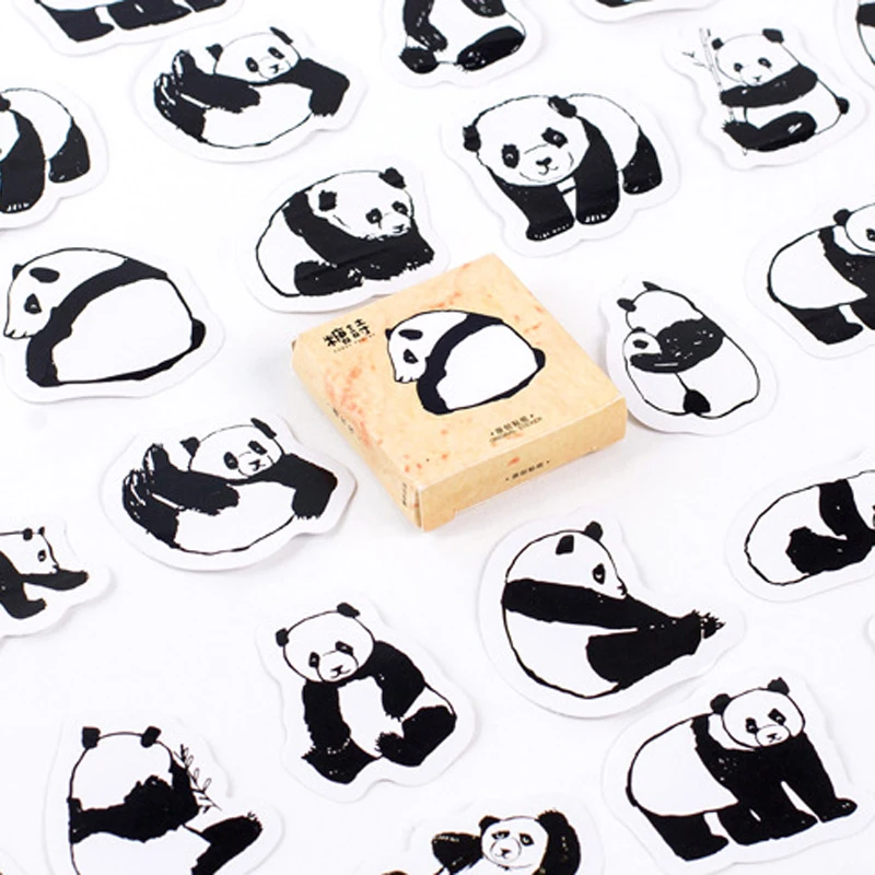 Наклейки для ежедневника Kawaii Panda 45 шт./кор. стикер канцелярских товаров печать