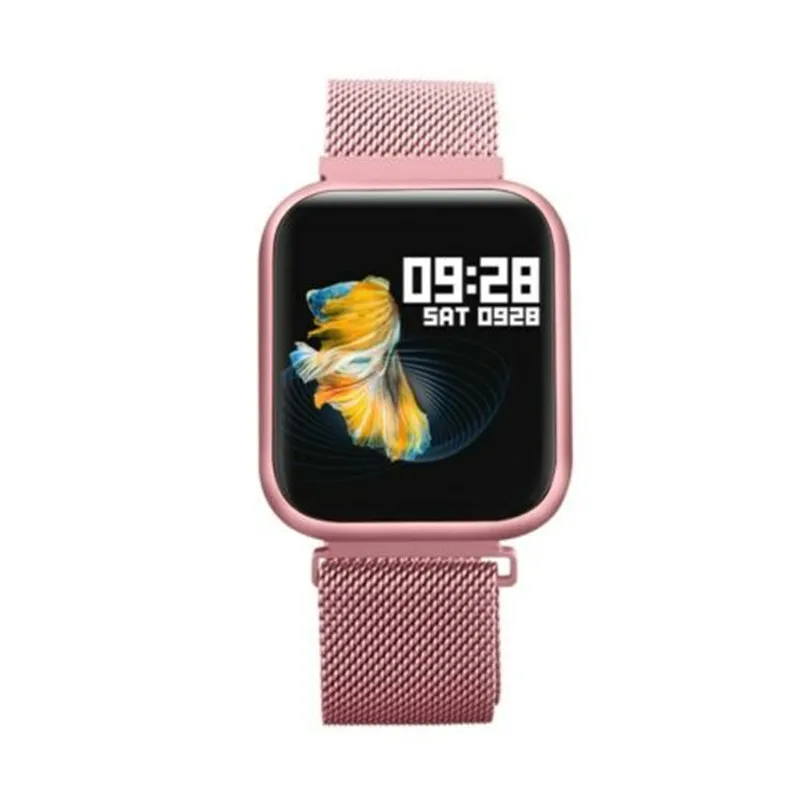 LYKRY Smartwatch для женщин IP68 Водонепроницаемый Полный сенсорный экран Смарт-часы для мужчин монитор сердечного ритма фитнес-трекер часы браслет