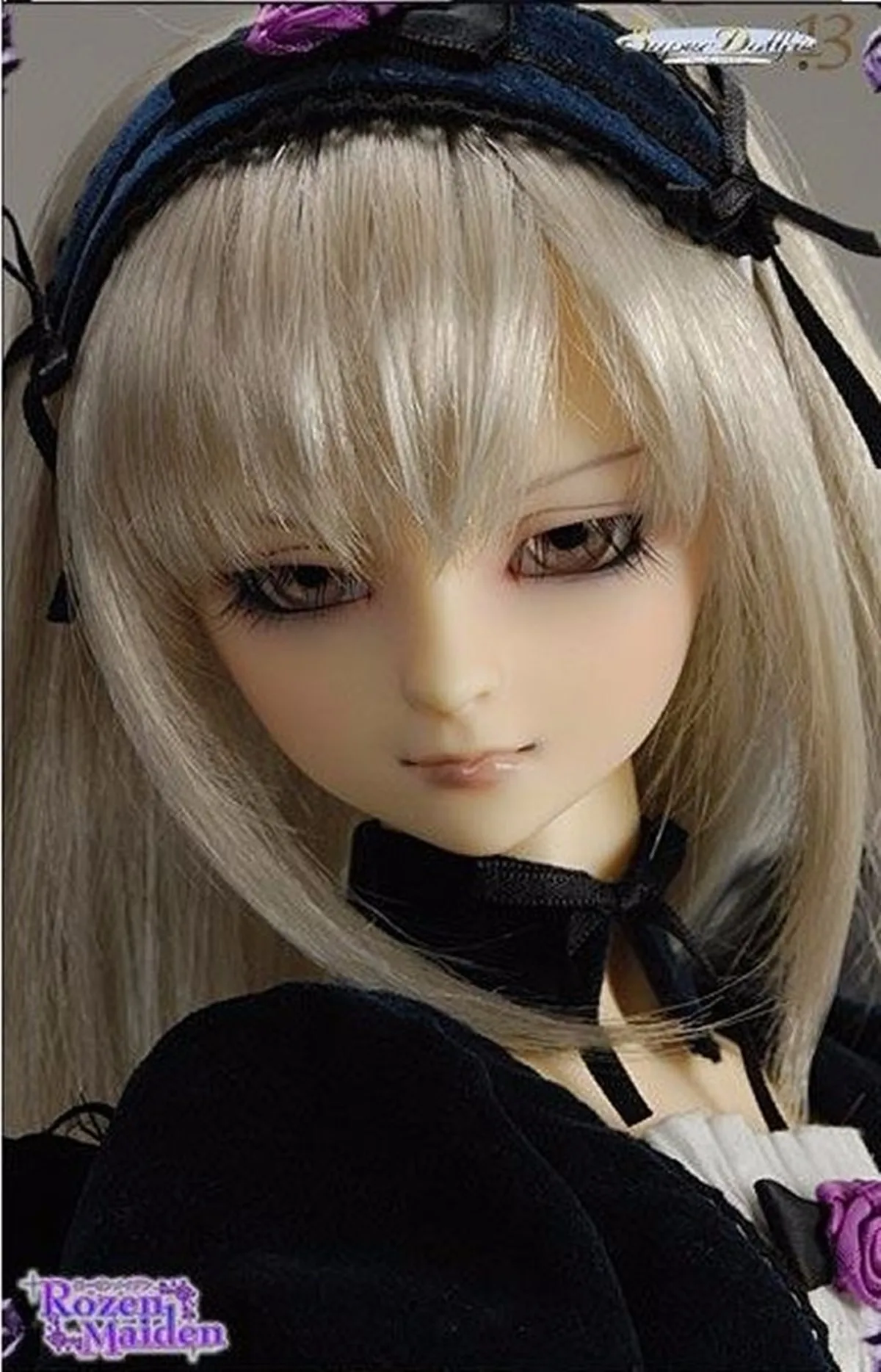 Full Set Folk Suigintou top quality 1/3 bjd doll girl female doll clothes wig boots gift sd makeup contain best resin