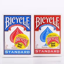 1 колода велосипед короткая колода волшебный короткий 1/1" Игральные карты синий или красный покер специальные велосипедные карты магические трюки реквизит