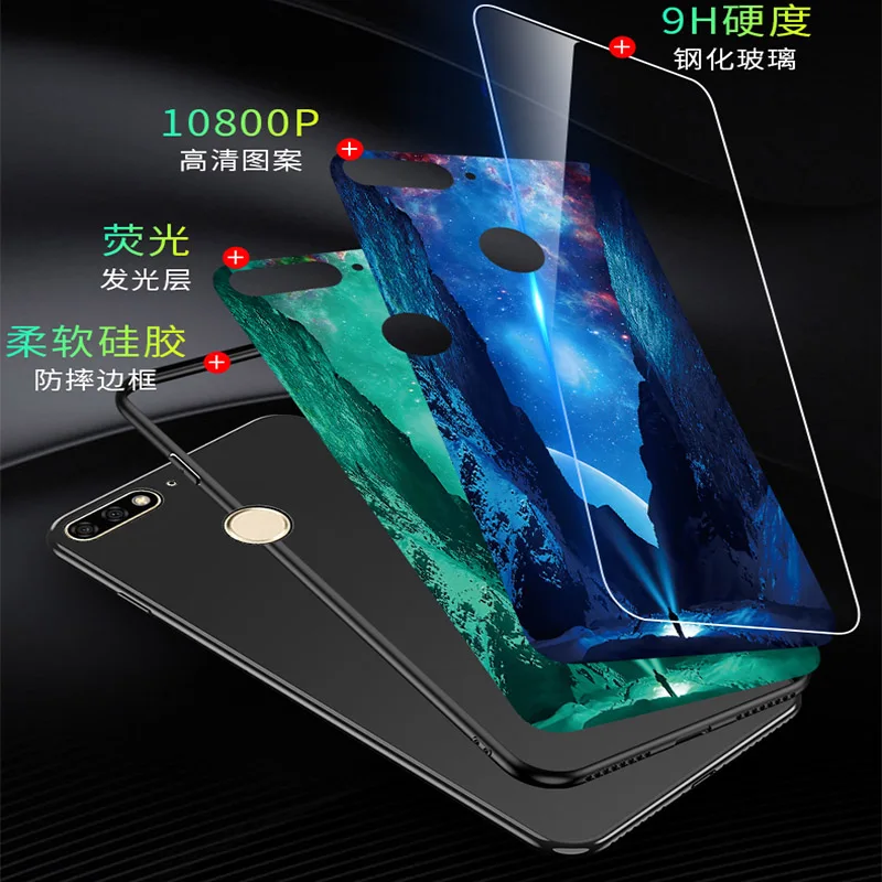 SemgCeKen световой стеклянная крышка для Vivo Y51 Y66 Y67 Y75 Y79 Y83 Y85 Y97 Y93 Y91 Y95 Y3 Y17 Z1 Z1i V11 V3 Z3i Z5X чехол-накладка для телефона