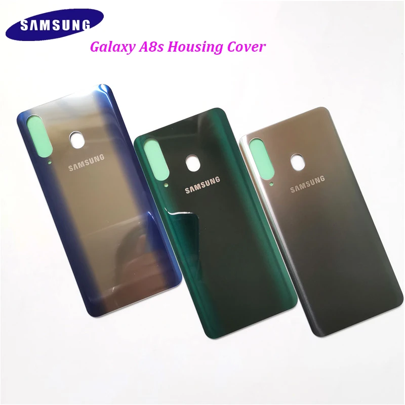 Чехол для samsung galaxy A8S a8 s Официальный 3D стеклянный чехол на заднюю панель защитный