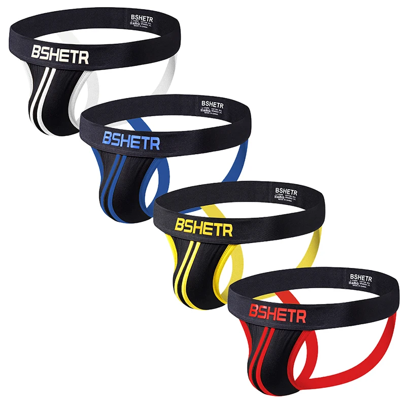 

4 pcs/pack New Arrival Men Underwear Thongs Cotton Summer Breathable Men's Jockstrap G-strings 2019 Sexy Gay Mens Jocks Thongs