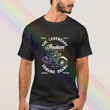 

2020 Newest The Legendary Indian Classic T-Shirt Motorcycle Summer Men's Short Sleeve Popular Tees Shirt Tops Unisex