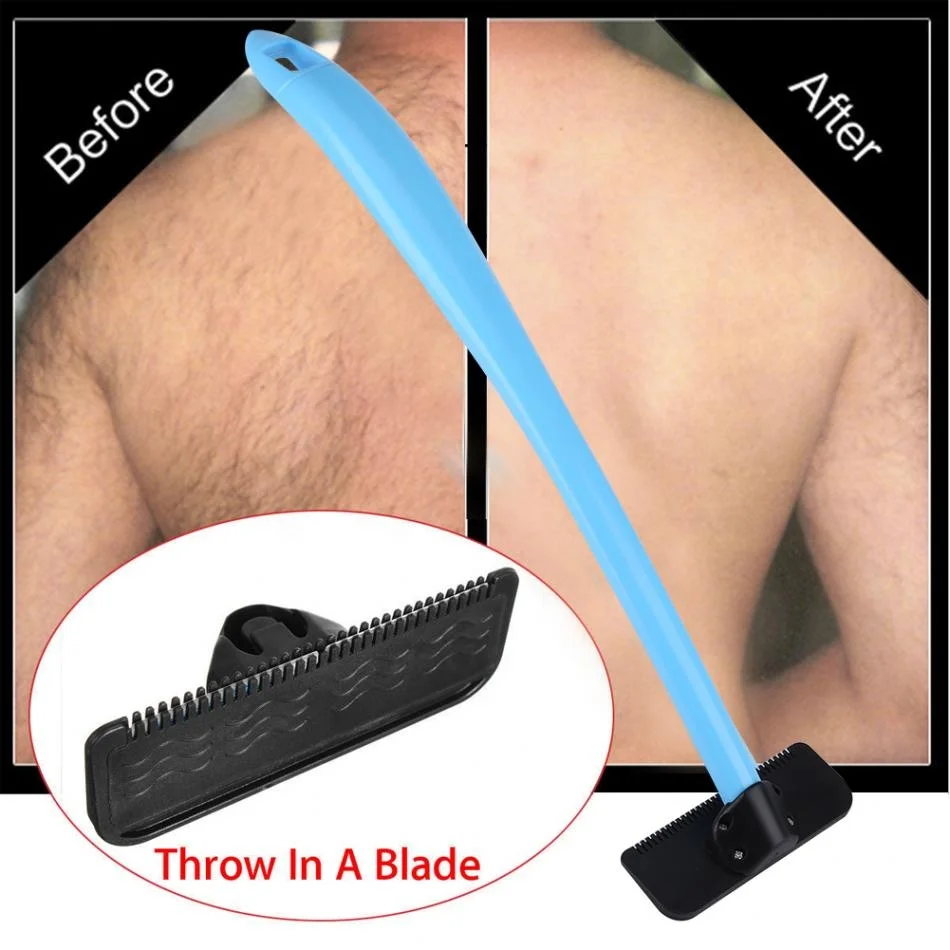 Back Hair Shavers Hair Clipper Do-it-yourself Whole Body Leg Back Razor Beard Trimmer Long Handle Big Blade Hair Removal For Men (21)