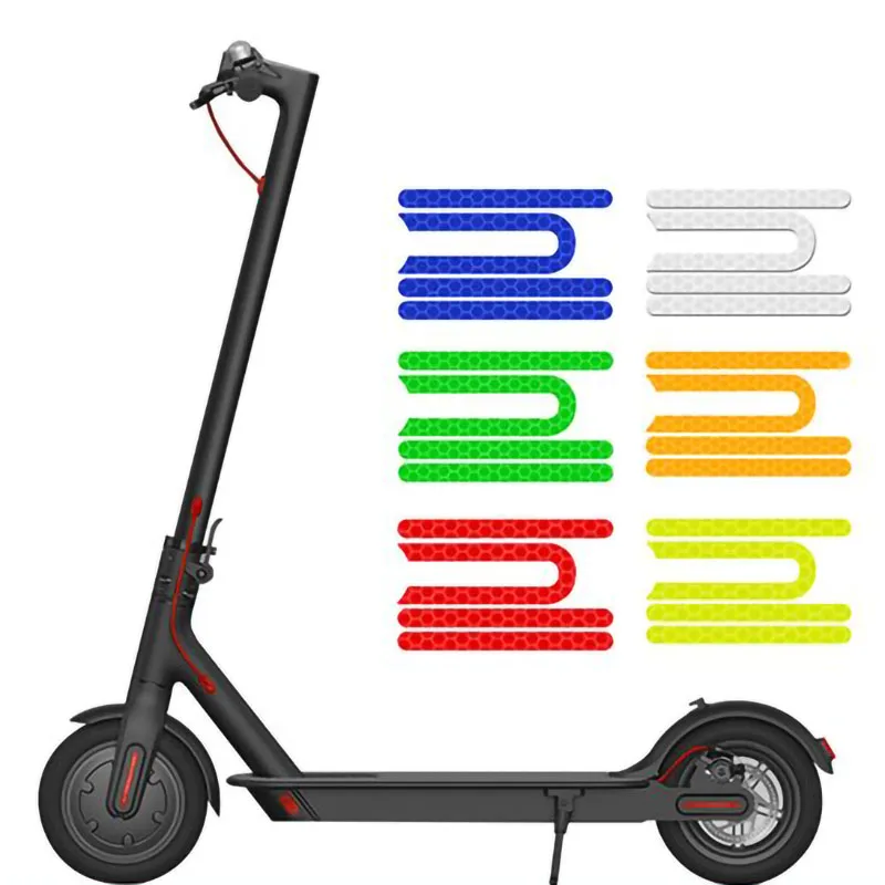 Reflective-Stickers Scooter-Accessories Xiaomi M365 Rear-Wheel Front for 4pcs