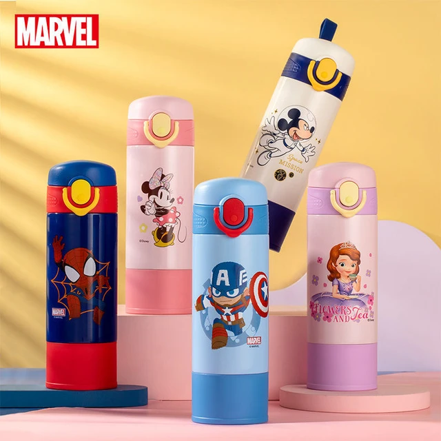 Disney Marvel Thermos Water Bottle 316 Stainless Steel Cup Cartoon Spiderman  Sophie Boys and Girls School Portable Teapot - AliExpress