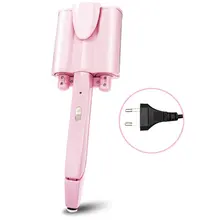 Мульти-Функция с мягким задником на гибкой бар, с рисунком в виде водной ряби бигуди для волос большой рулон яйцеобразная голова с тремя волна Портативный щипцы для завивки волос