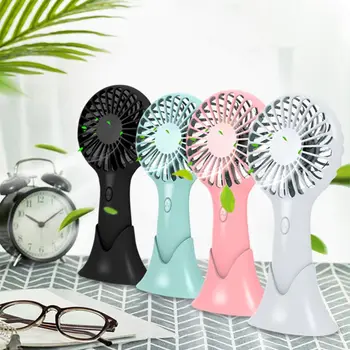 

1 PC Mini Portable Desktop Cooling Fan Usb Rechargeable 3 Speed Adjustable Fan Cooler for Home Office School Use