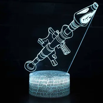

1Pc Rocket Shaped Night Light Touch Remote Lamp Desk Lamp Led Desk Lamp Energy Saving Lamp Household Desk Adornment for Home(Tou